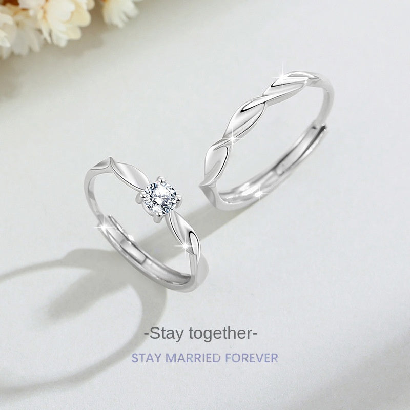 Couple's  Zircon Ring
