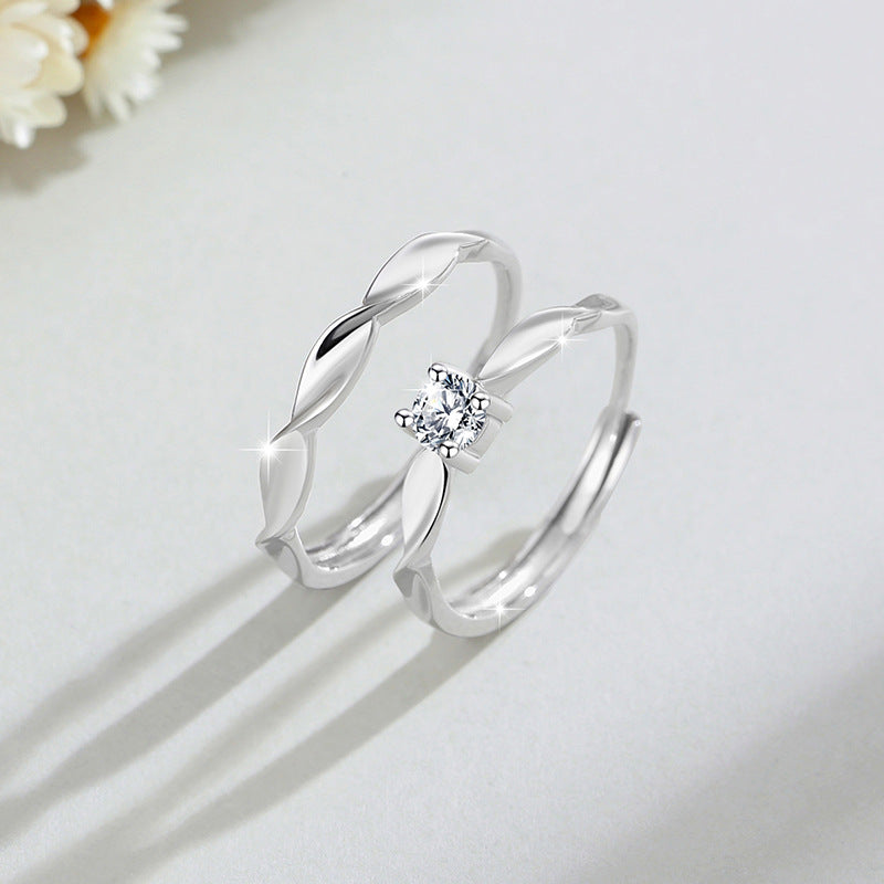 Couple's  Zircon Ring