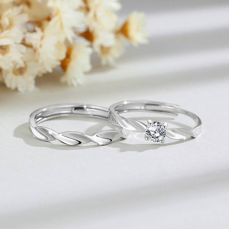 Couple's  Zircon Ring