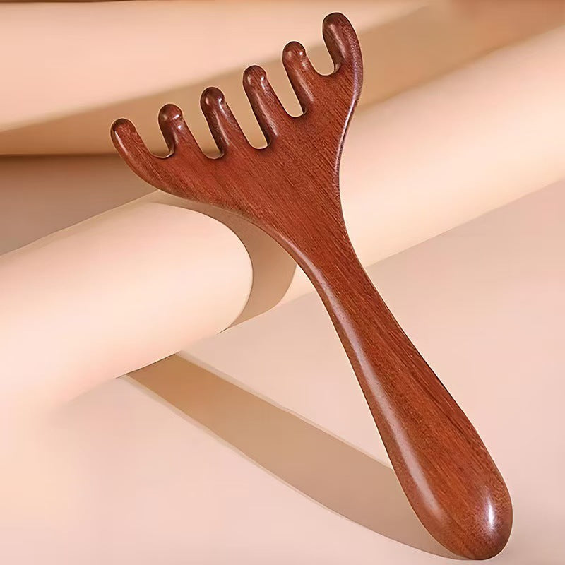 Antler Massage Comb Meridian Massage Comb Six-claw Comb Scratching Head Point Scraping Meridian Comb Dredging Massager