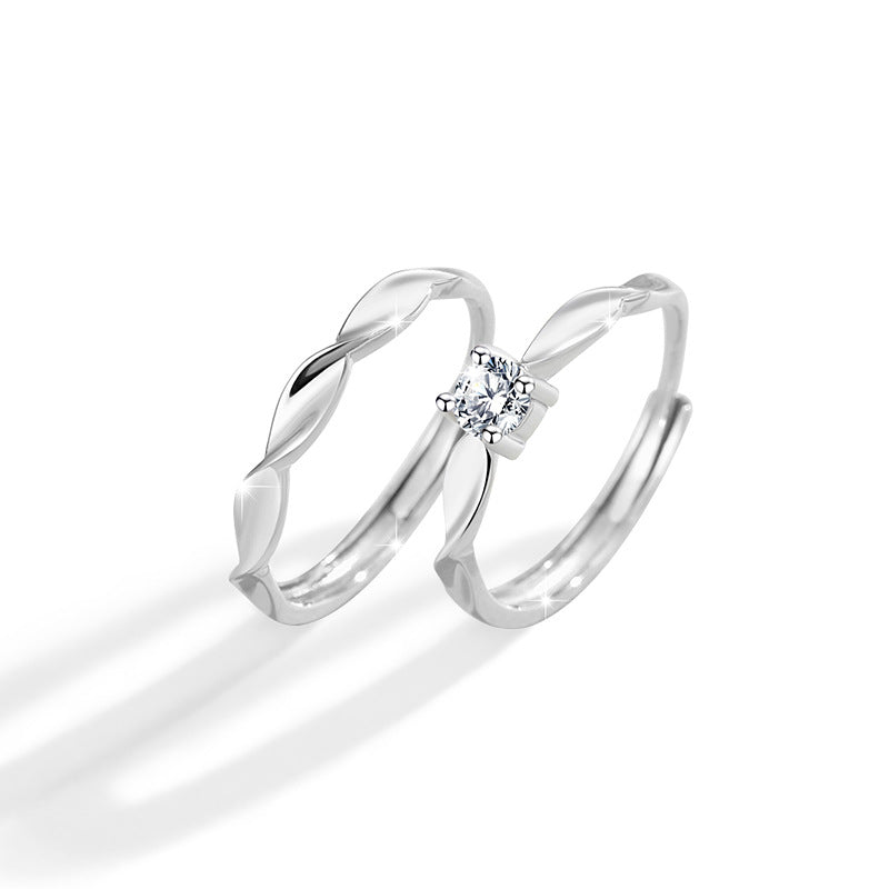 Couple's  Zircon Ring