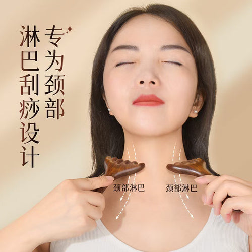 Antler Massage Comb Meridian Massage Comb Six-claw Comb Scratching Head Point Scraping Meridian Comb Dredging Massager