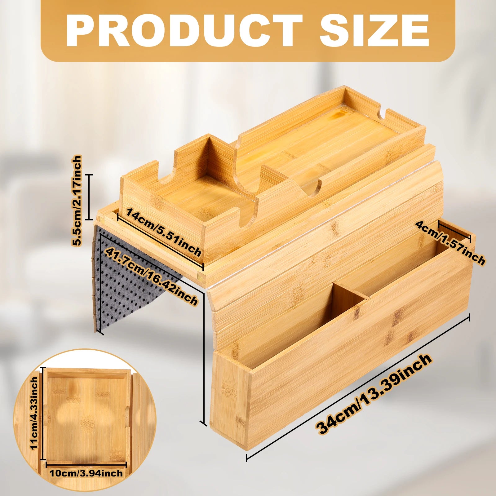 BAMBOO SOFA ARM TRAY