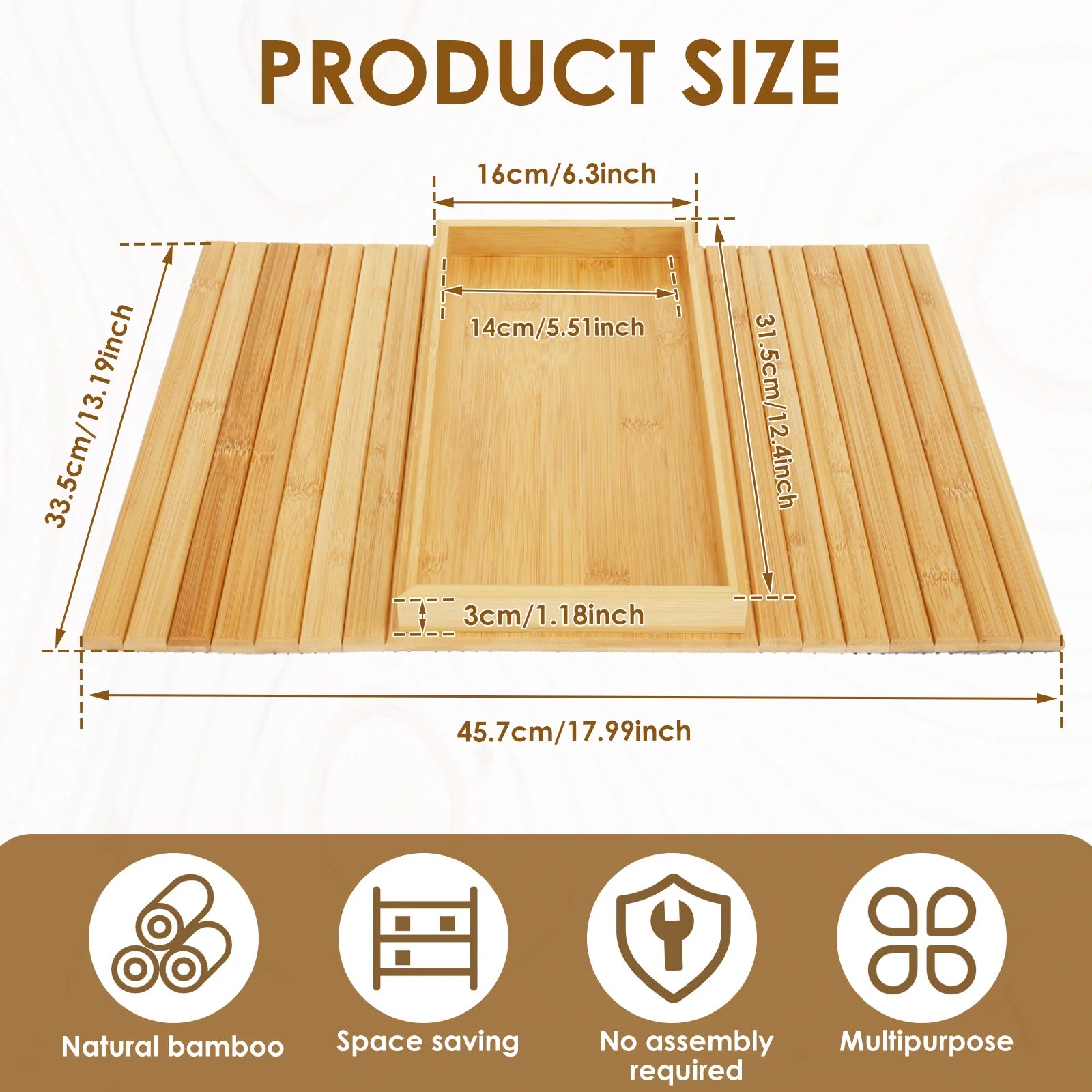 BAMBOO SOFA ARM TRAY